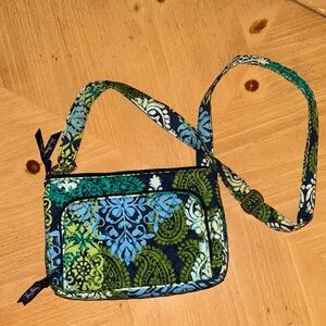 Vera Bradley Carribean Sea Crossbody / Hand Bag / Purse